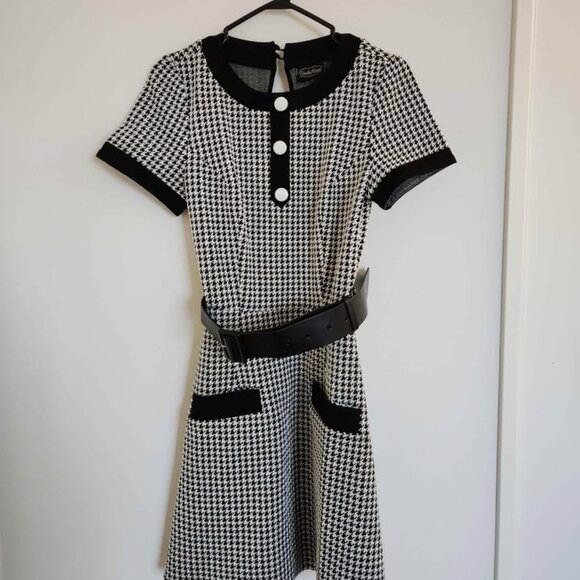 Voodoo Vixen Dresses & Skirts - 60s Houndstooth Dress